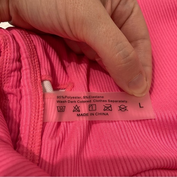 Pink Bathing Suit Top Strapless Womens Large Swim Top Cami NWOT - Picture 3 of 6